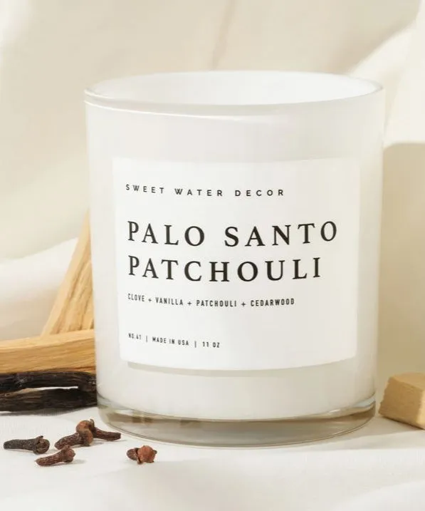 11oz Soy Candle - Palo Santo Patchouli