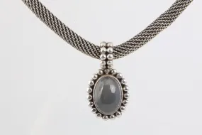 17.5" Stephen Dweck 925 Silver 32.66tcw Moonstone Necklace (78.85g.)