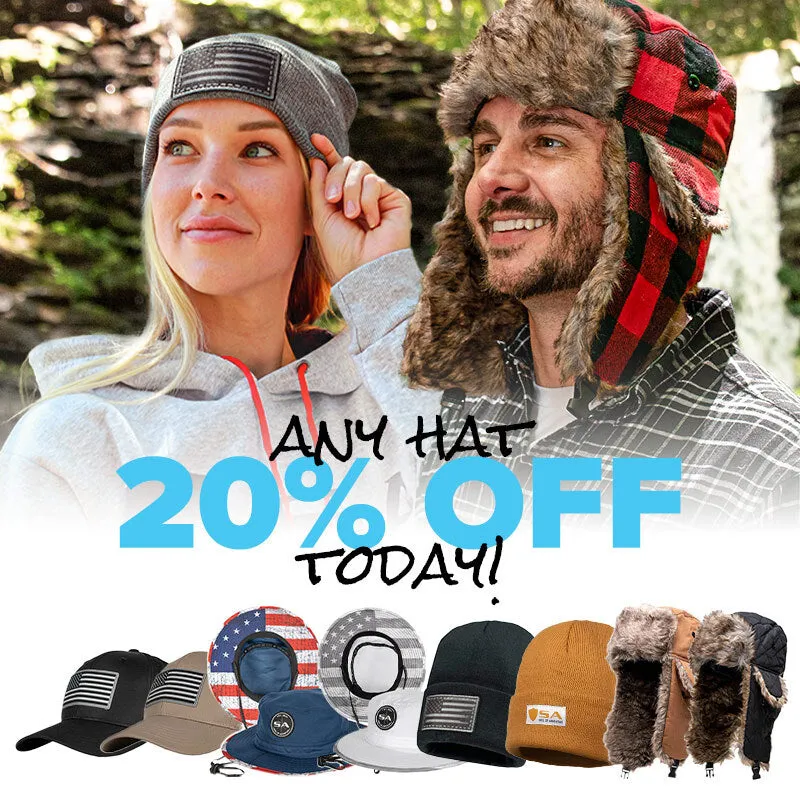 20% OFF ALL HATS