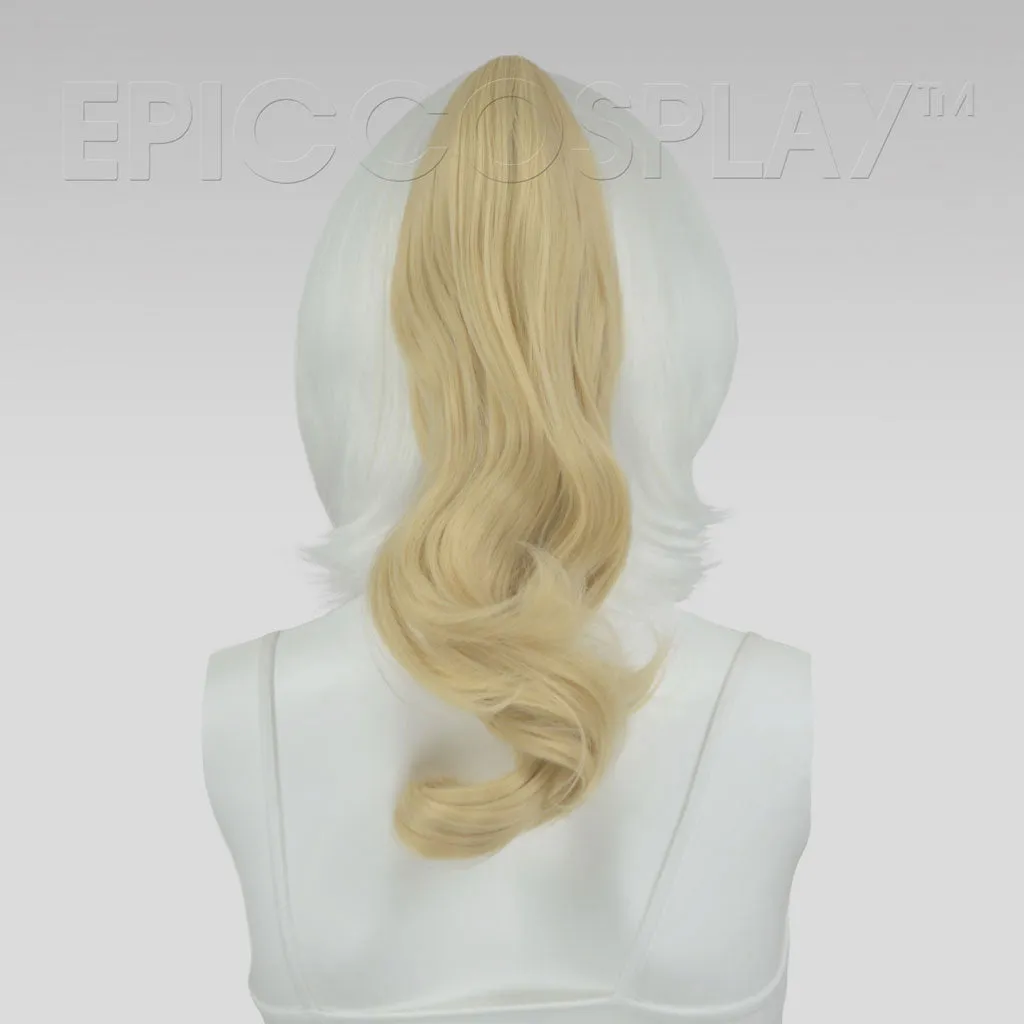 20" Curly Natural Blonde Clipon Ponytail