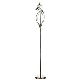 3 Light Floor Lamp - Antique Brass