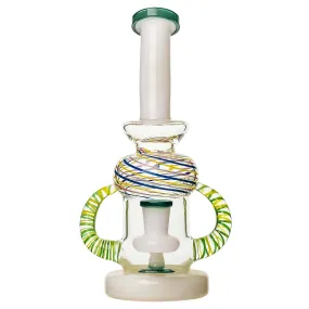 8.5" Glass Spiral Horns Bong