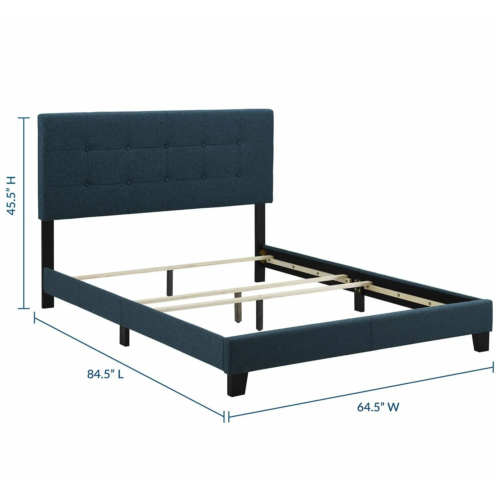 Amira Upholstered Fabric Bed