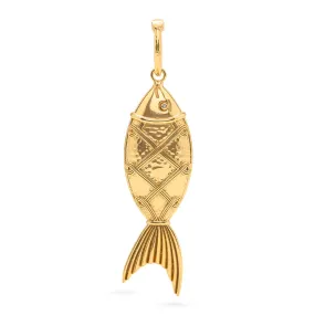 Capucine de Poisson Pendant - Gold