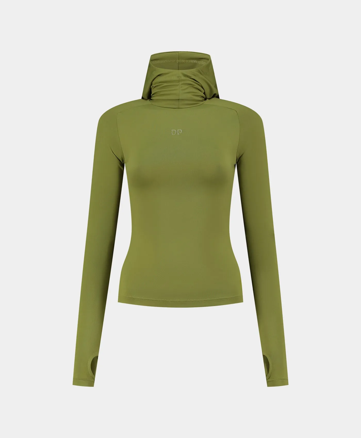 Cardamom Green Unit Tight Hoodie