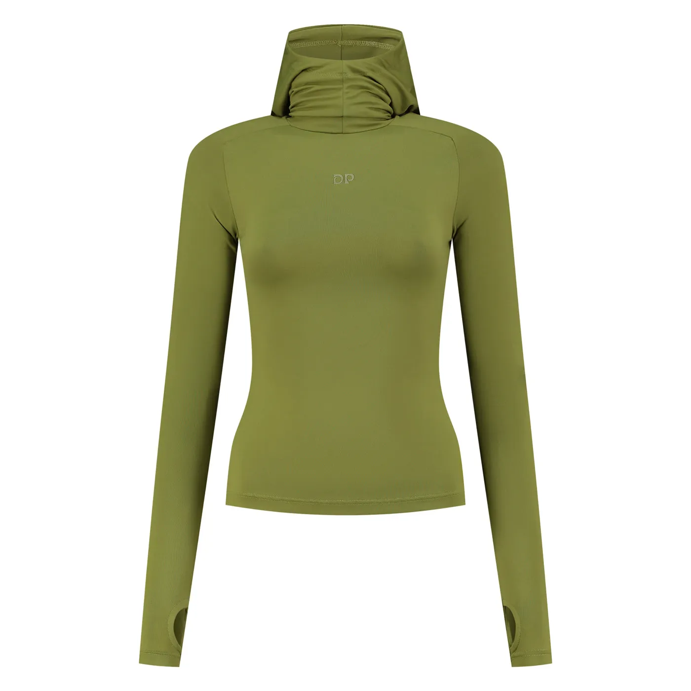 Cardamom Green Unit Tight Hoodie