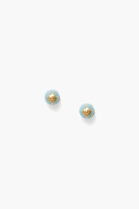 Cecilia Stud Earrings Aqua