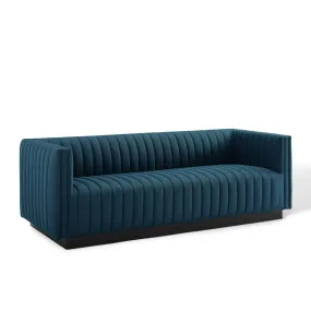 Conjure Tufted Upholstered Fabric Sofa