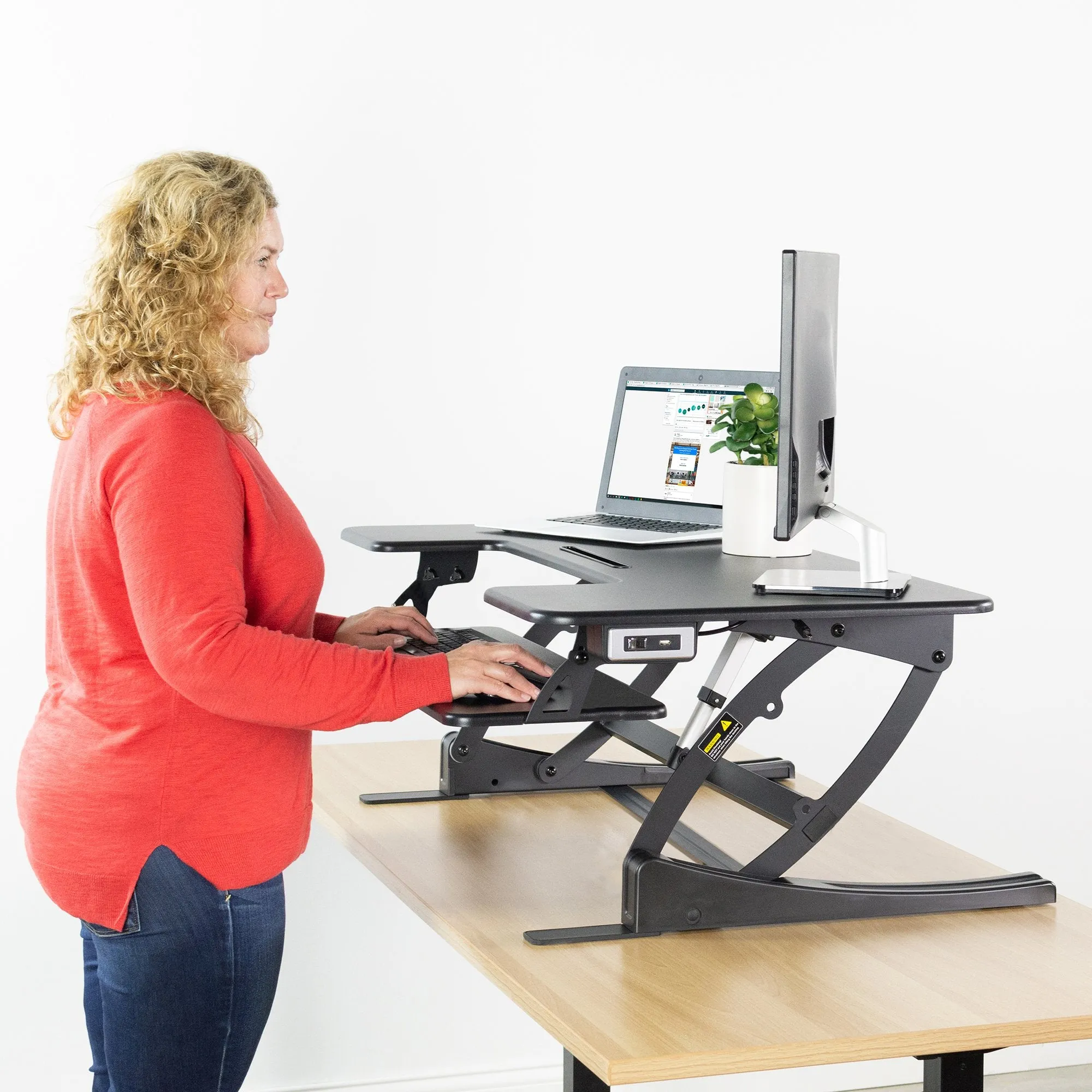 Electric Standing Desk Converter (42")