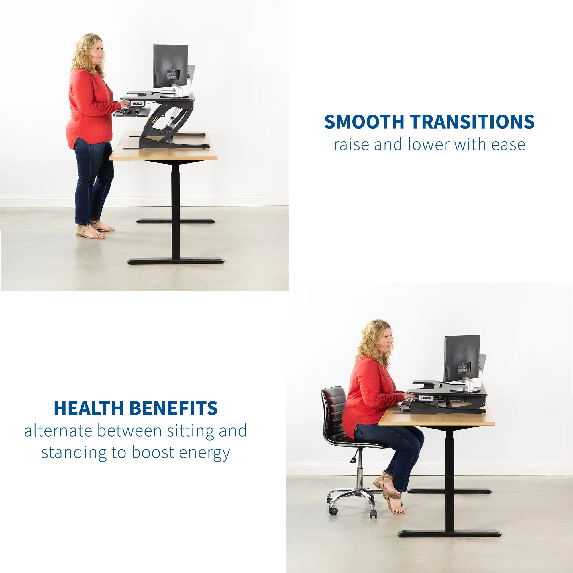 Electric Standing Desk Converter (42")