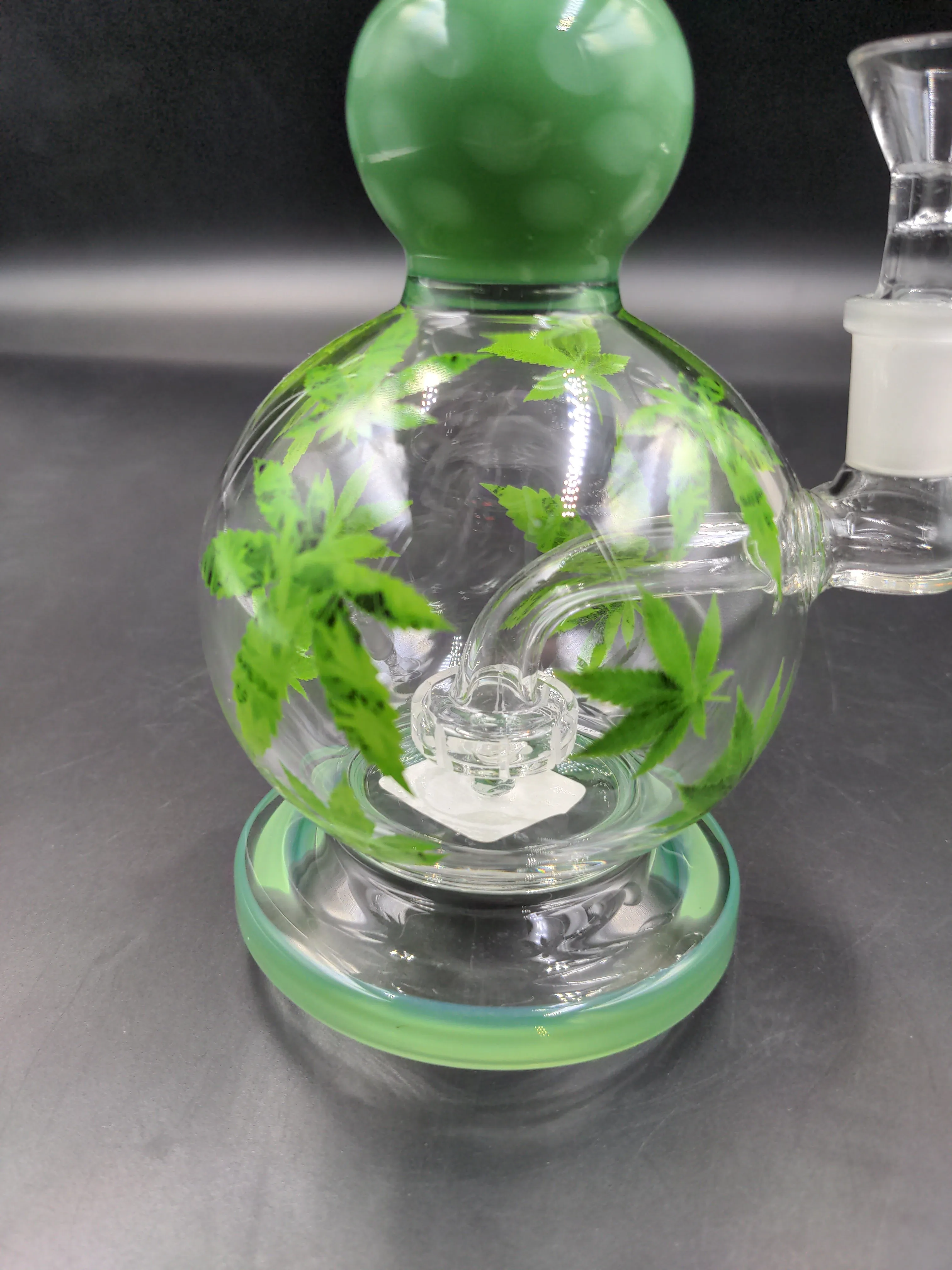 Hemp Leaf Ball Water Pipe - 8.5 | 14mm