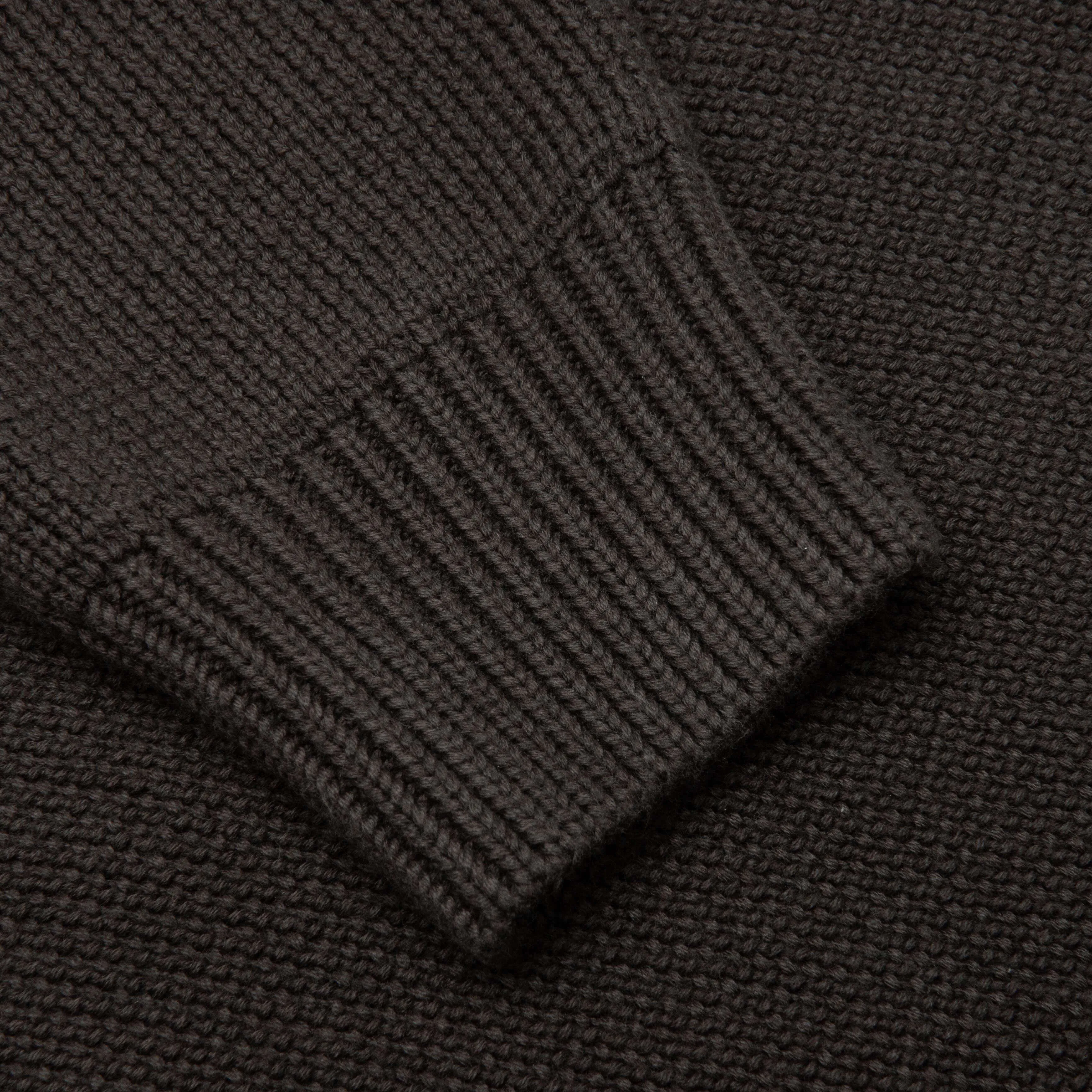 Kid's Knit Hoodie - Off Black