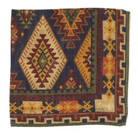 Kilim Print Pocket Square