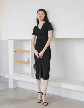 Mae Midi Dress in Black