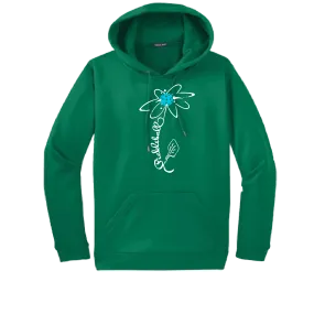 Pickleball Flower (Yellow, Cyan or Green) | Unisex Hoodie Athletic Sweatshirt | 50% Cotton/50% Polyester