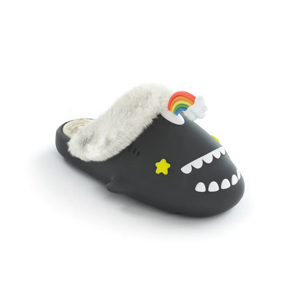 Sharkicks Pro - Winter Rainbow Star Eyes Heel-open