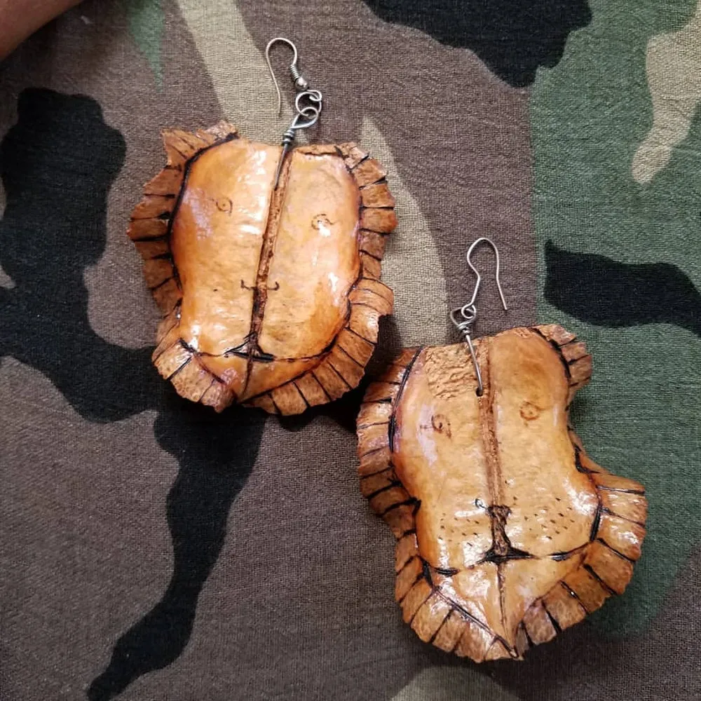 The Lion Leaf Earrings