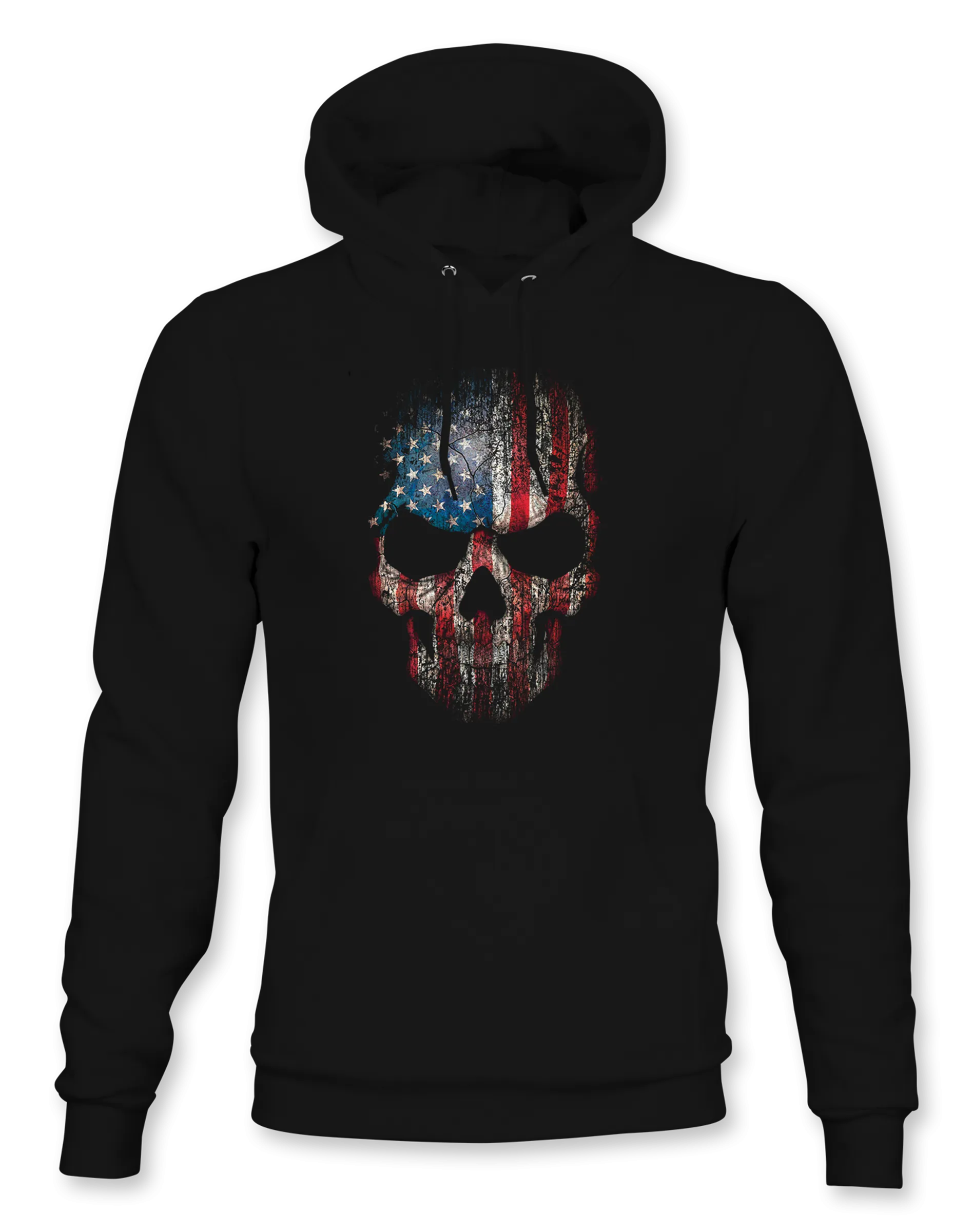 USA Flag Skull Hoodie