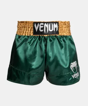 Venum Classic Muay Tha Short - Green/Gold/White