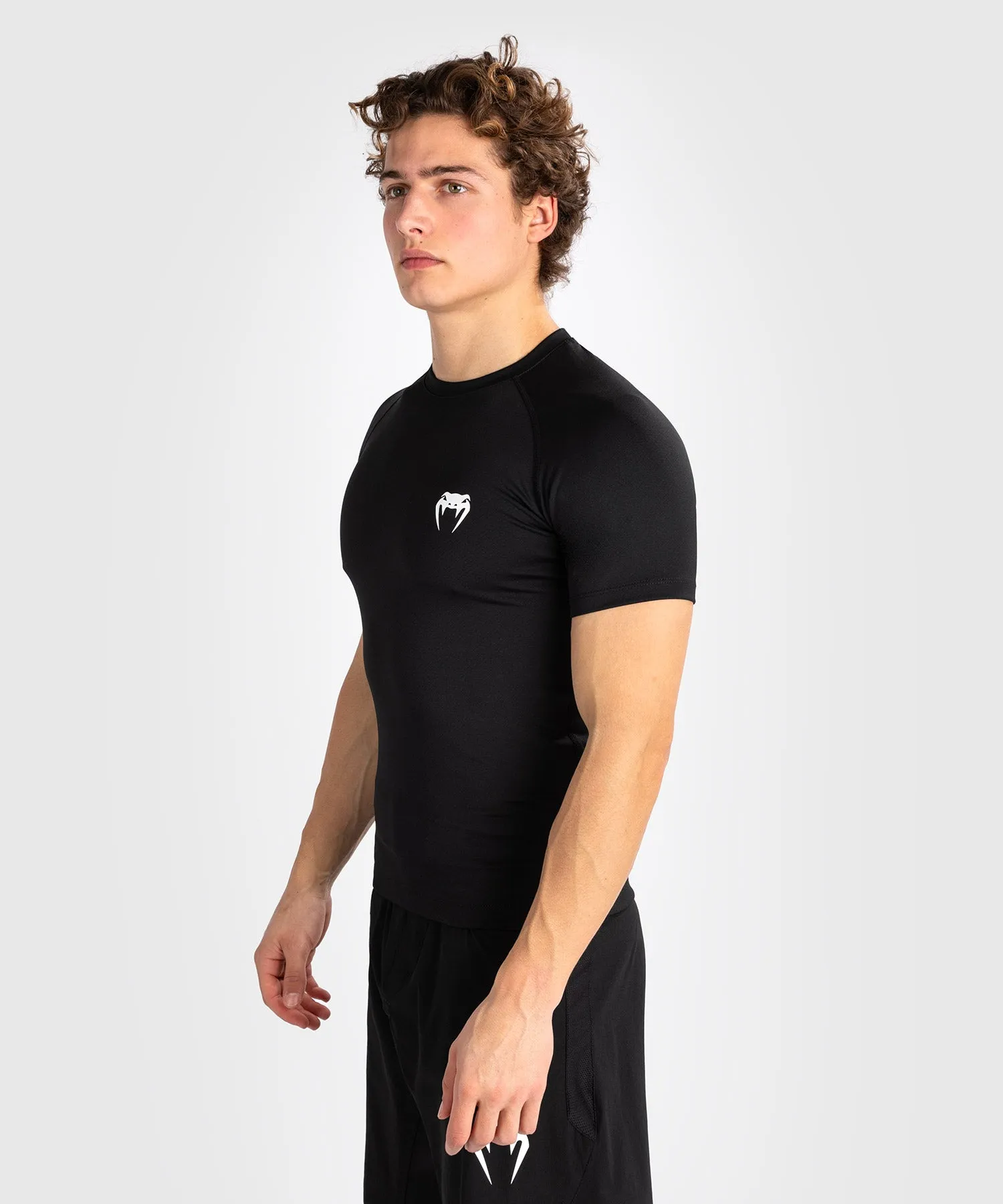 Venum Contender Men’s Short Sleeve Rashguard - Black/White