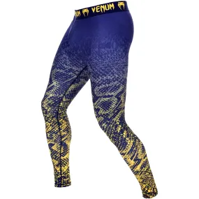 Venum Tropical Compression Tights - Blue/Yellow