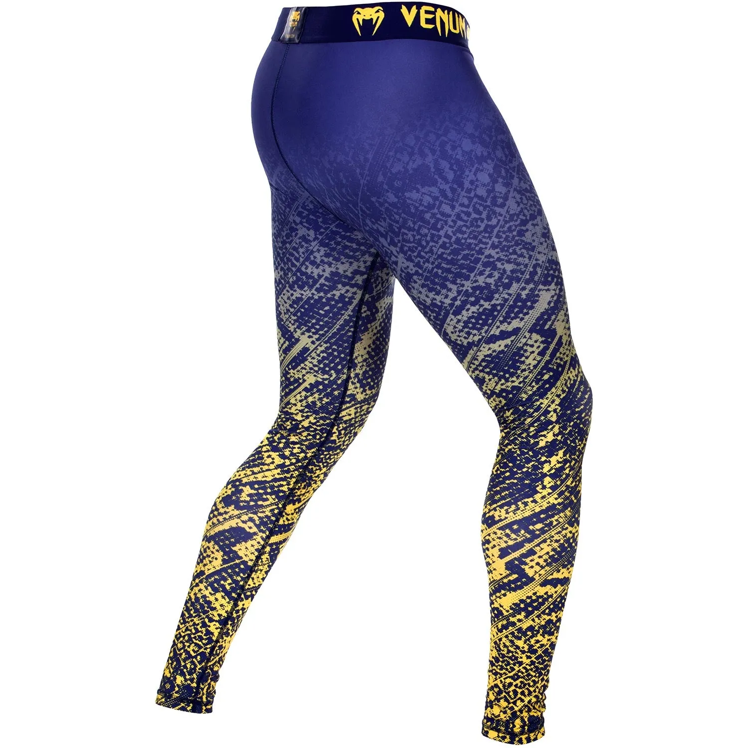 Venum Tropical Compression Tights - Blue/Yellow