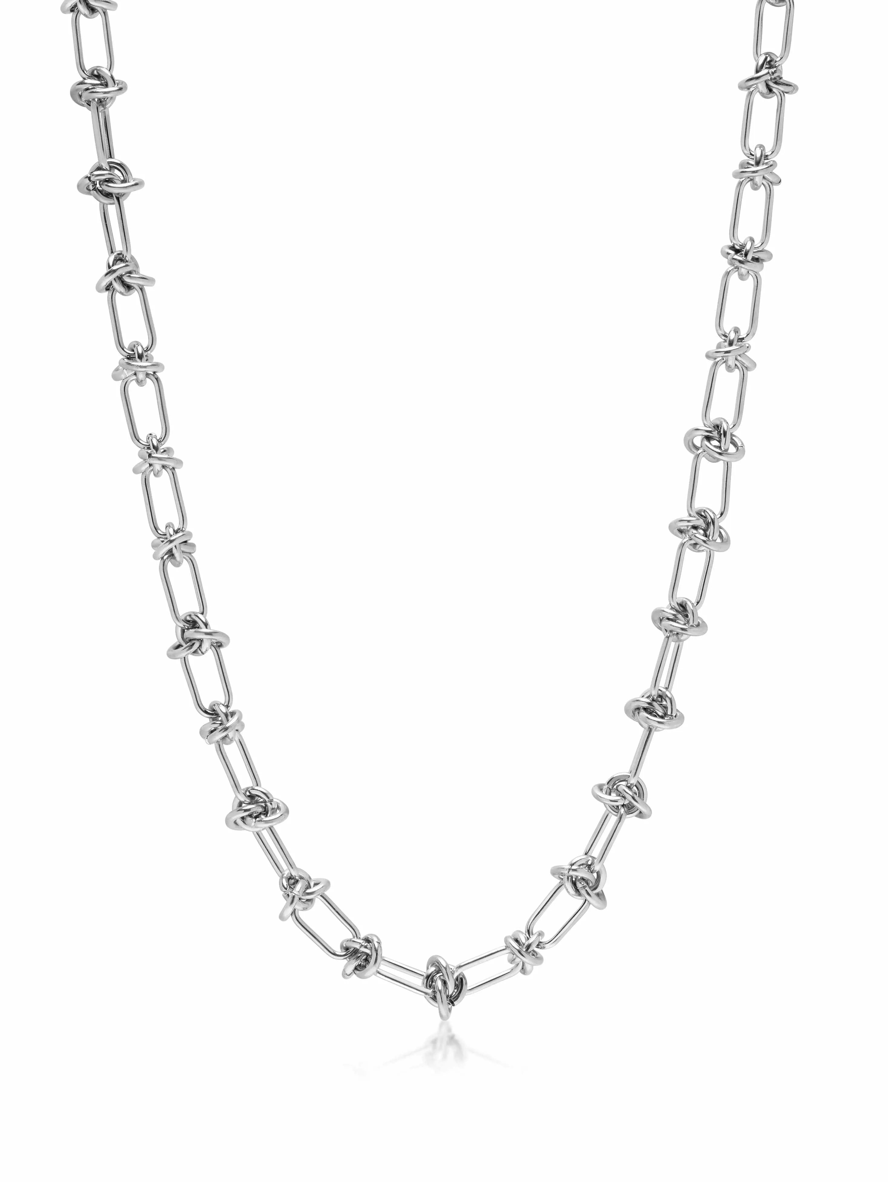 Women's Silver Barbed Wire Necklace